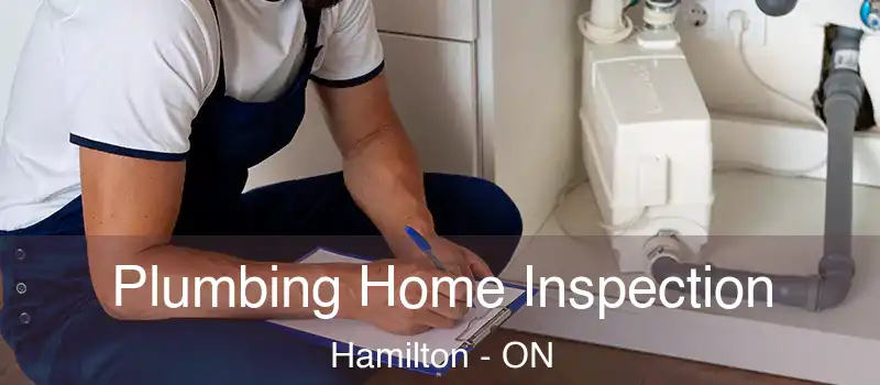  Plumbing Home Inspection Hamilton - ON